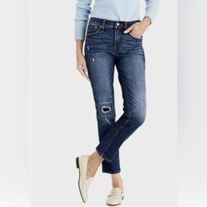 J. Crew Vintage Straight Jean in Rip-and-repair Bright Indigo Sz 28 - NWT